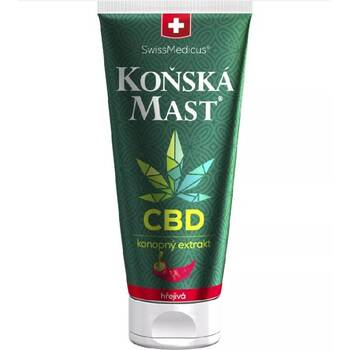 Konská masť s CBD hrejivá 200 ml